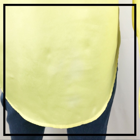 Forever 21 Brand Yellow, Collared Blouse Size S - Picture 7 of 7